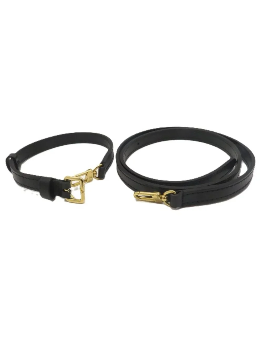 Louis Vuitton Shoulder Strap Smooth Leather Black